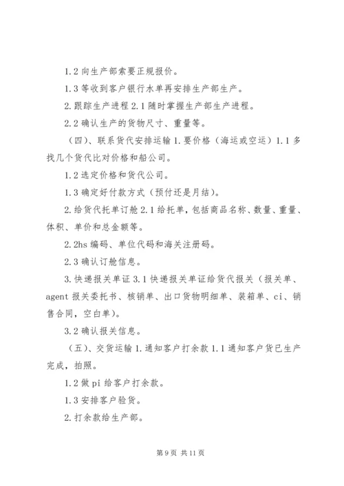 国贸实习报告范文及格式.docx