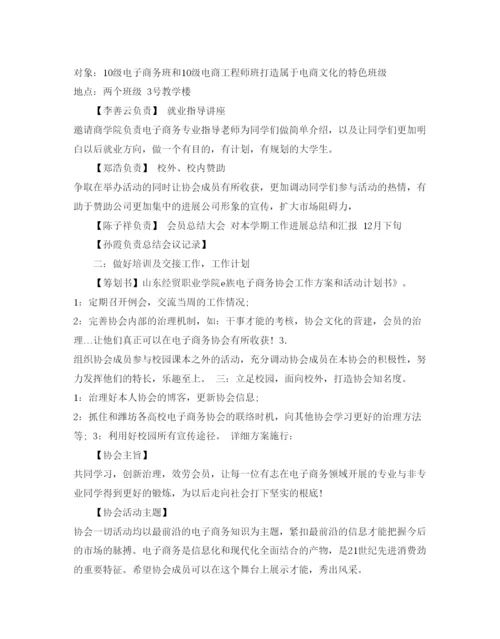 精编电子商务协会活动策划书范文.docx