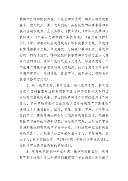 学校校本培训实施方案.docx