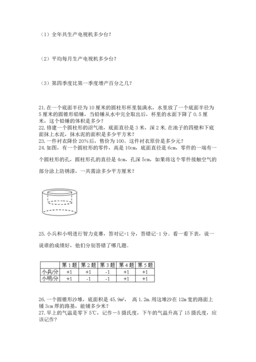 六年级小升初数学应用题50道含答案（突破训练）.docx