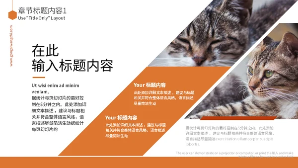 宠物乐园萌宠狗狗主题通用PPT模板