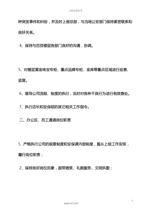 珠宝店保安岗位职责.docx