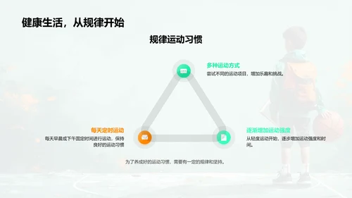 学习效能与运动PPT模板