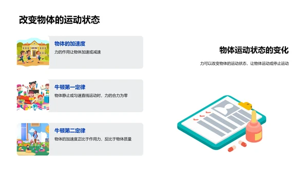 初中力学基础PPT模板