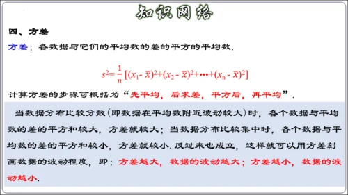 第二十章 数据的分析 章节复习【2024春人教八下数学同步优质课件】（共32张PPT）