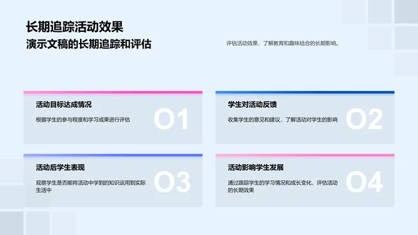 教育活动实践报告PPT模板