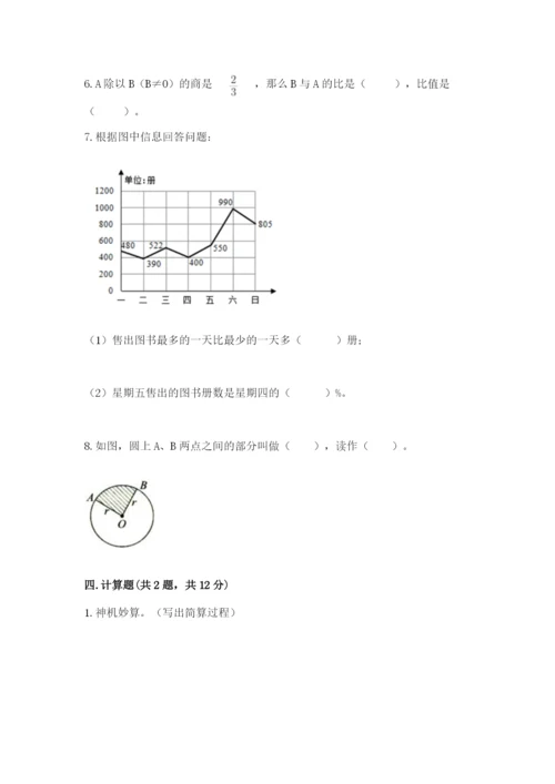 2022人教版六年级上册数学期末考试试卷（夺冠系列）.docx