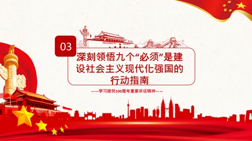 学习七一建党100周年讲话伟大建党精神PPT