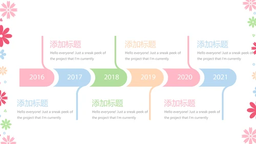 粉色手绘水彩风护士长年年终总结动态PPT