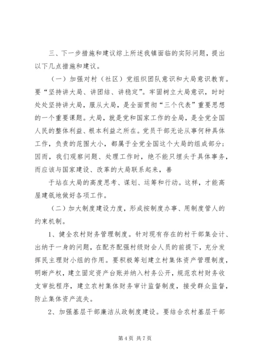 乡镇换届选举开展工作调研报告.docx