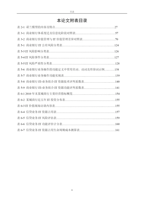 商业银行IT价值管理模型研究论文.docx