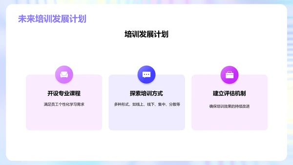 紫色培训经理竞聘述职报告PPT模板