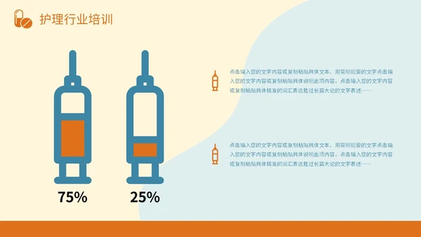 橙蓝色插画风护理行业医学医疗卫生培训课件PPT