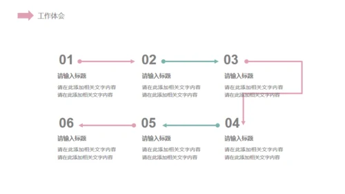 小清新粉色花草通用PPT模板