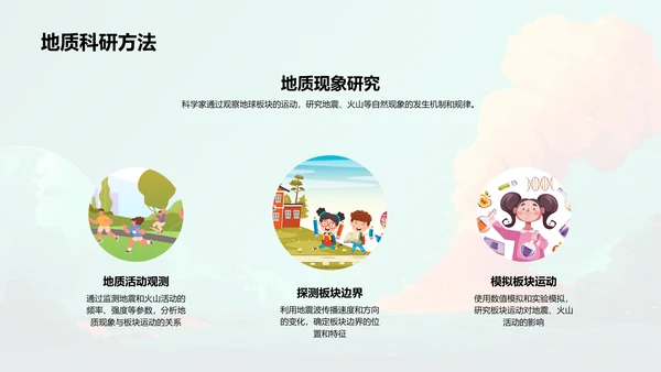 地球板块理论讲解PPT模板