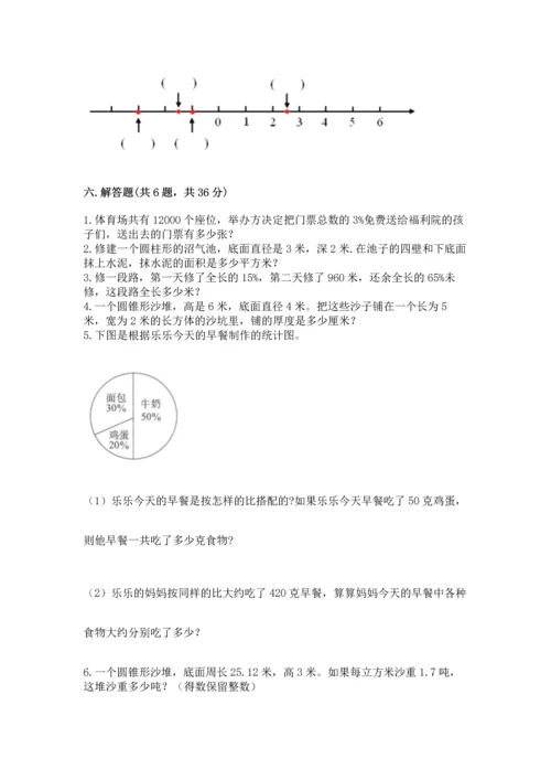 六年级下册数学 期末测试卷含答案【a卷】.docx