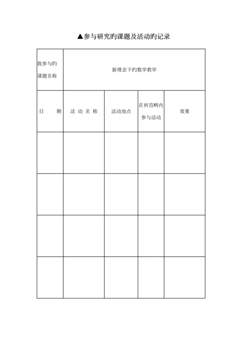 教师个人专业发展重点规划表.docx