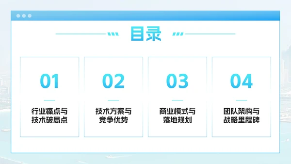 蓝色渐变大学生职业创新大赛PPT模板