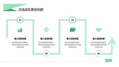 绿色简约风教学PPT模板