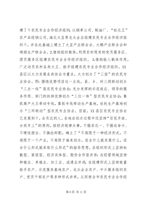 关于全市农民专业合作经济组织的调查 (5).docx