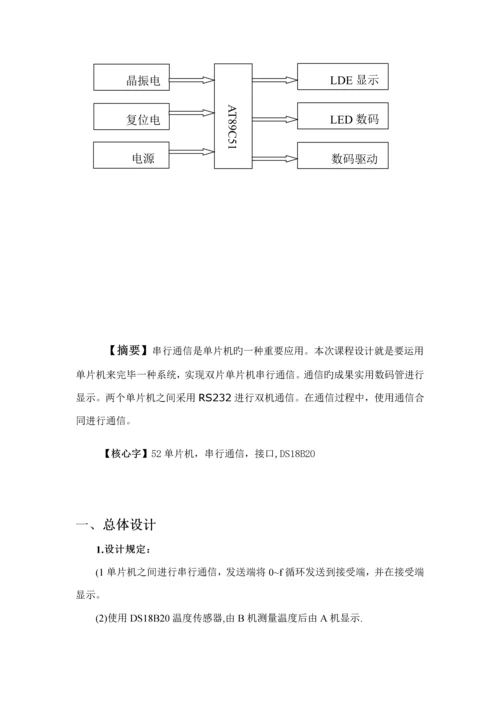 单片机串行通信优质课程设计基础报告.docx