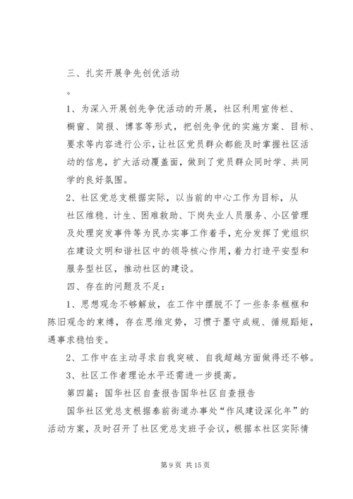 国华社区自查报告.docx