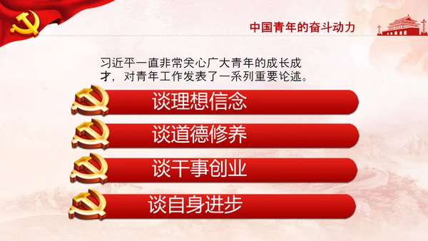 青年学习中国共产党成立100周年讲话PPT