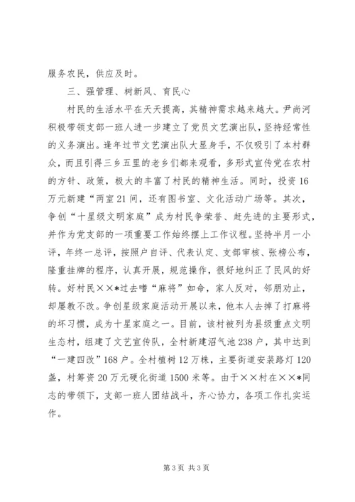 村党支部书记简要事迹纪实 (2).docx