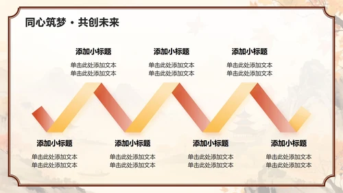 红黄色中国风中秋节市场营销活动策划方案PPT模板