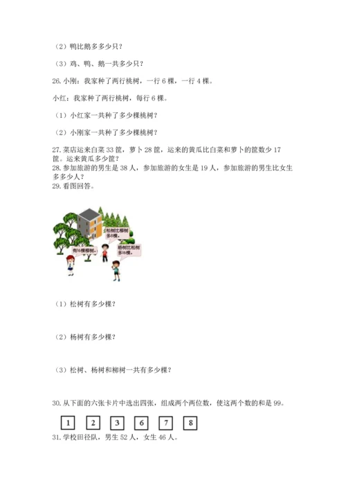 二年级上册数学应用题100道（有一套）.docx