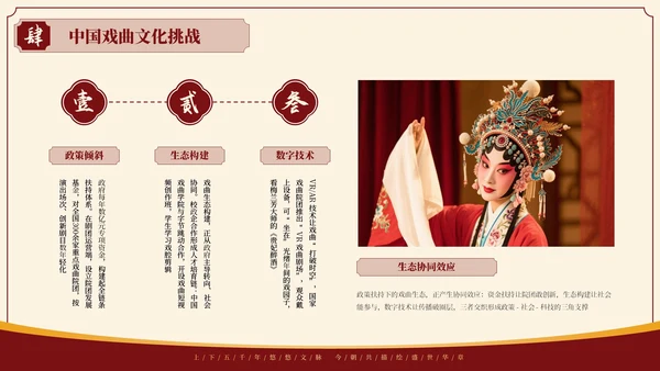 红色中国风探寻中国戏曲艺术千年风华与独特魅力PPT模板