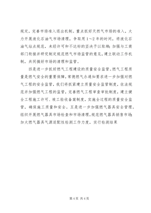 燃气管理办公室XX年工作计划.docx