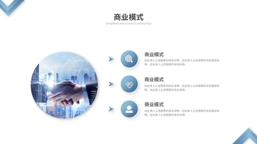 蓝色渐变微粒体商业计划书公司介绍企业介绍产品介绍ppt模板