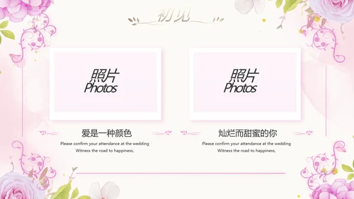 唯美我们结婚啦婚礼纪念册动态PPT