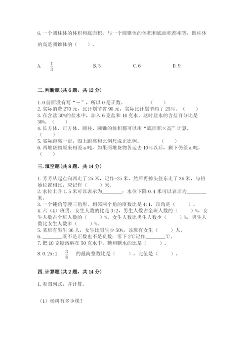 吉林省小升初数学期末测试卷及参考答案一套.docx