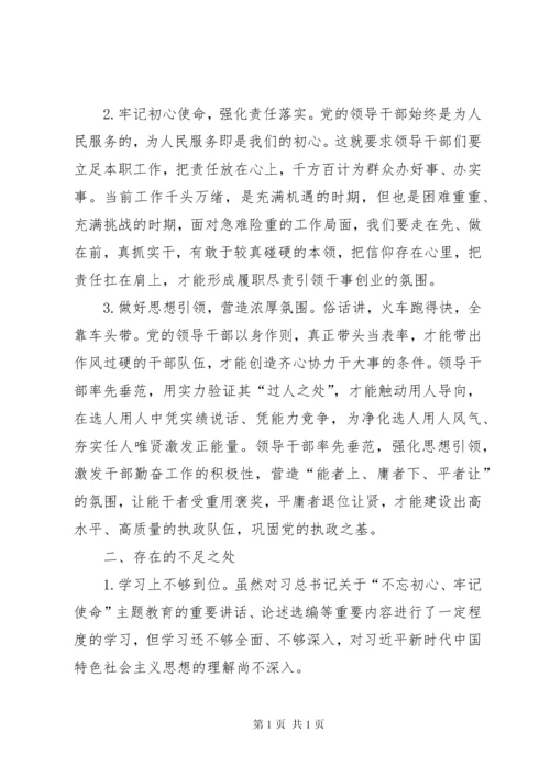 对于“不忘初心、牢记使命”主题教育研讨学习体会发言.docx