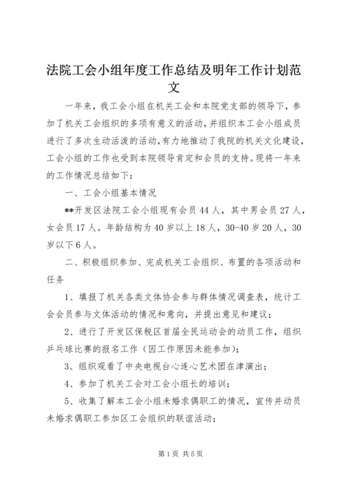 法院工会小组年度工作总结及明年工作计划范文 (4).docx