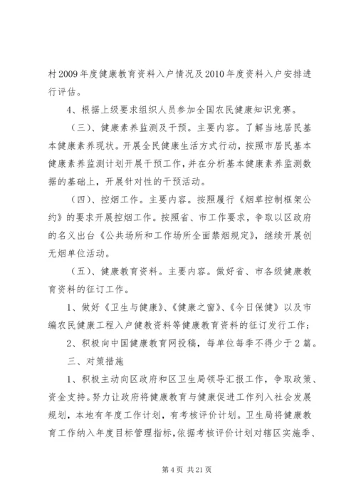 健康促进县工作实施计划-健康促进企业工作计划.docx