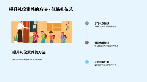 礼仪素养提升指南PPT模板