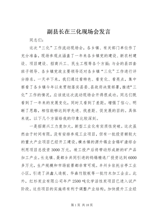 副县长在三化现场会发言.docx