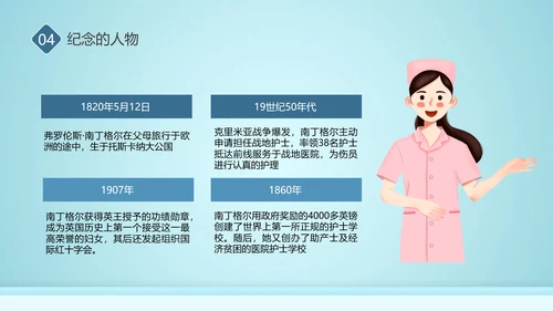 南丁格尔最美护士节ppt模板