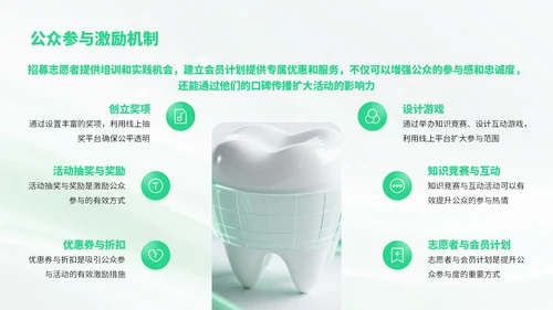 绿色简约风爱牙日知识宣传科普PPT