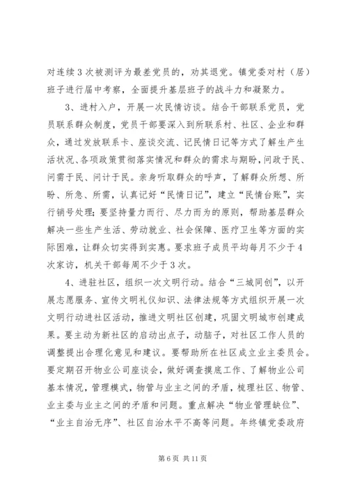 全镇千名干部下基层活动实施意见.docx