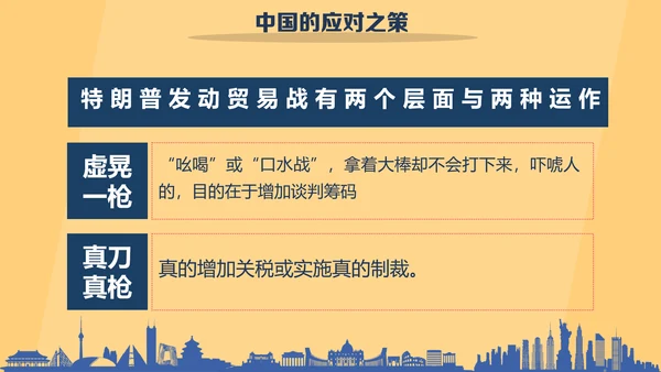 大国崛起中美贸易PPT模板