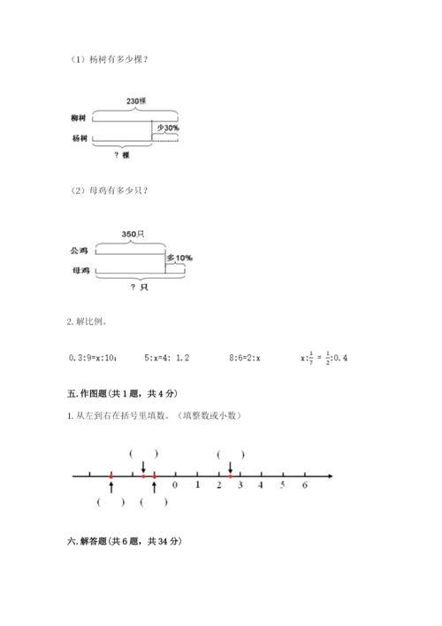 靖州苗族侗族自治县六年级下册数学期末测试卷完整参考答案.docx