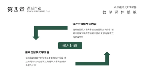 绿色黑板场景教学PPT模板