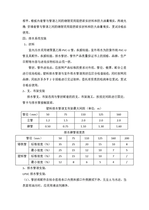 喷丝板产业化项目给排水及采暖施工组织方案