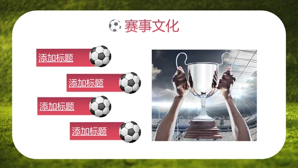 FAFI激情世界杯足球主题欧洲杯F通用PPT模板