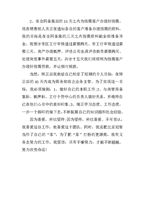 XX年转正述职报告