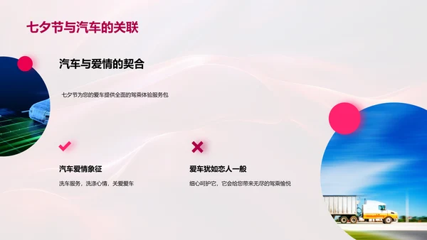 七夕驾乘优惠套餐PPT模板